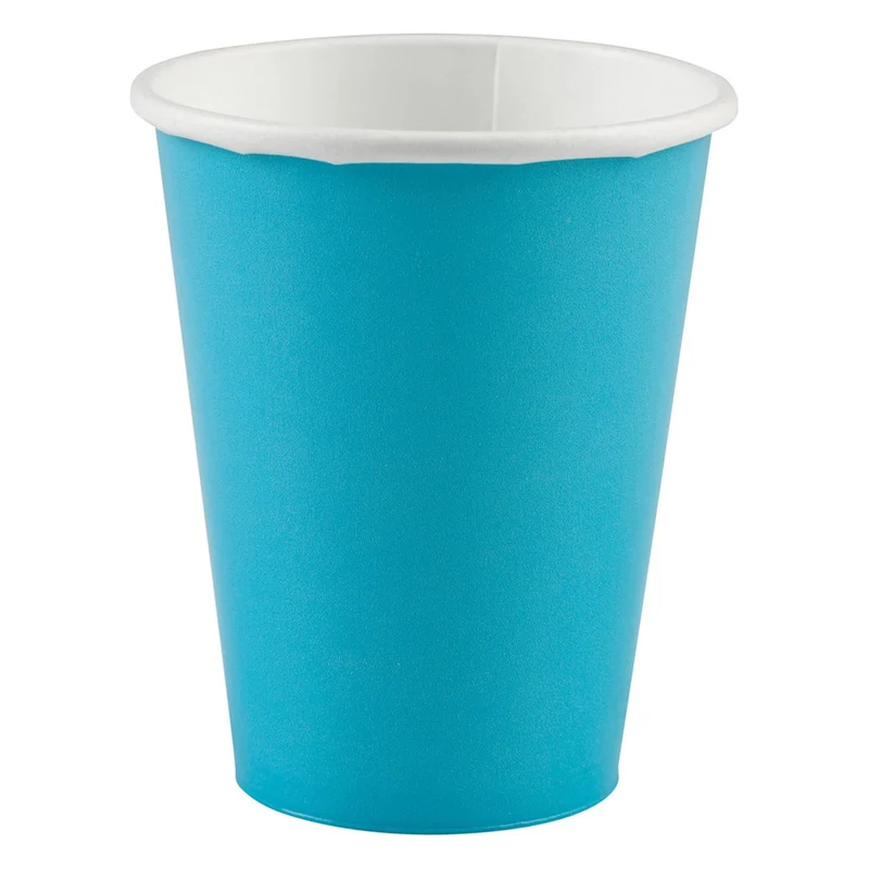 Bekers Caribbean Blauw - 8 stuks - 250 ml