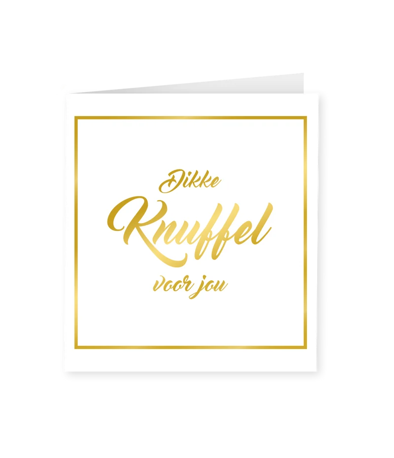Kaart gold/white - Dikke knuffel