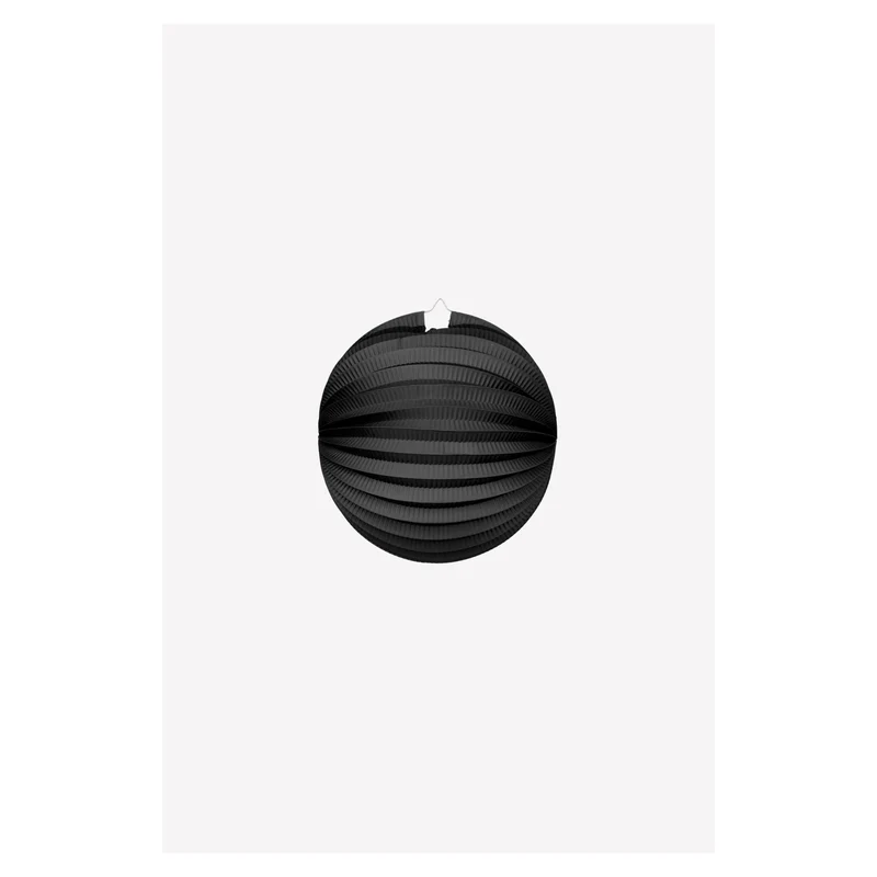 Papieren lampion rond 25cm zwart