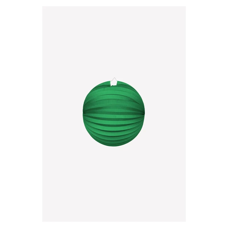Papieren lampion rond 25cm groen