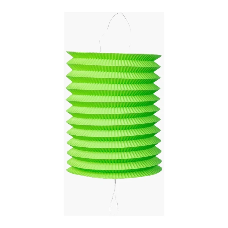 Papieren lampion diameter 16cm lime groen