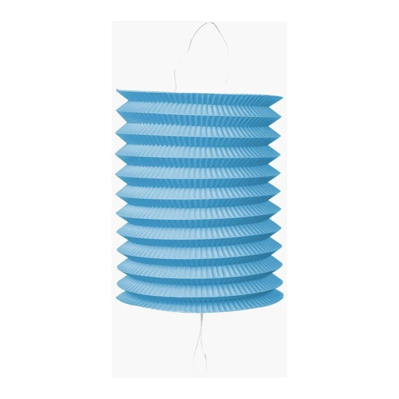Papieren lampion diameter 16cm baby blauw