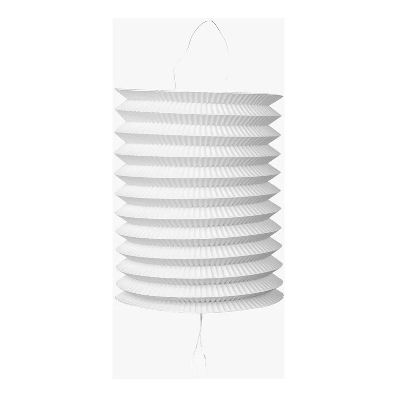 Papieren lampion diameter 16cm wit