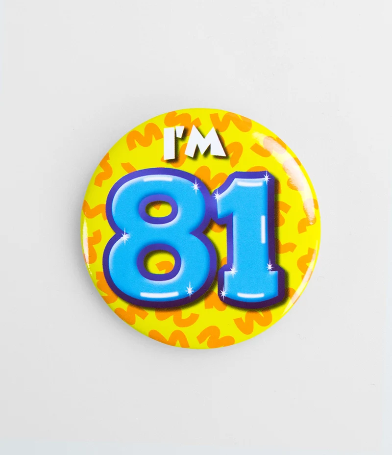 Button 81 jaar