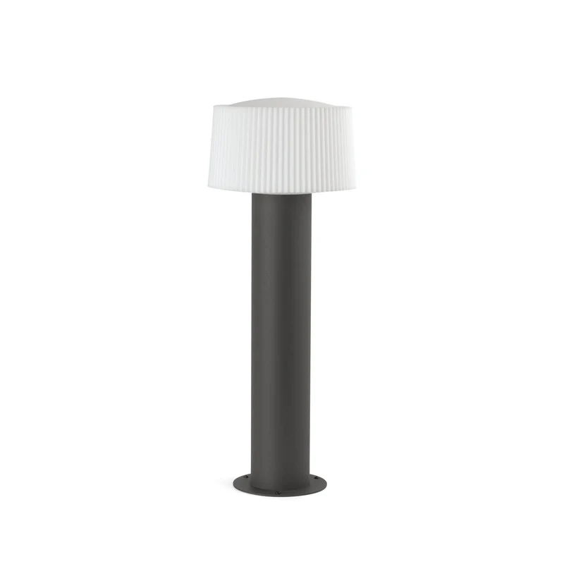 Faro Muffin Buitenpaal Donkergrijs 1x E27 IP44