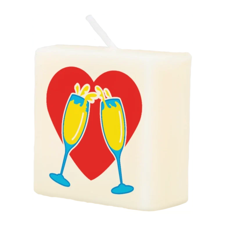 Letter Kaarsje - Champagne