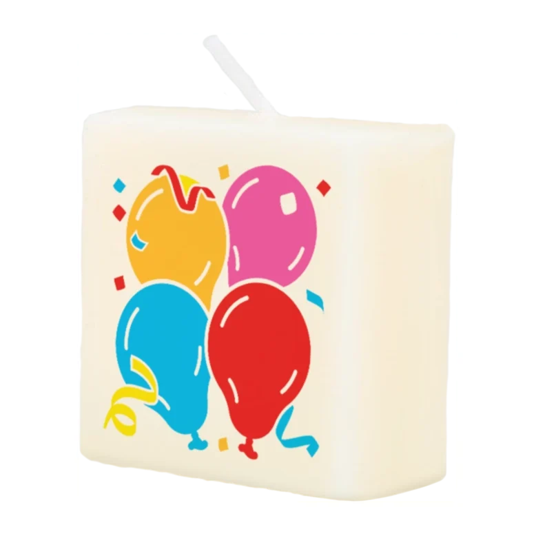 Letter Kaarsje - Balloons