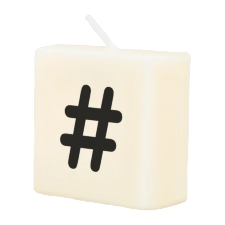 Letter Kaarsje - #