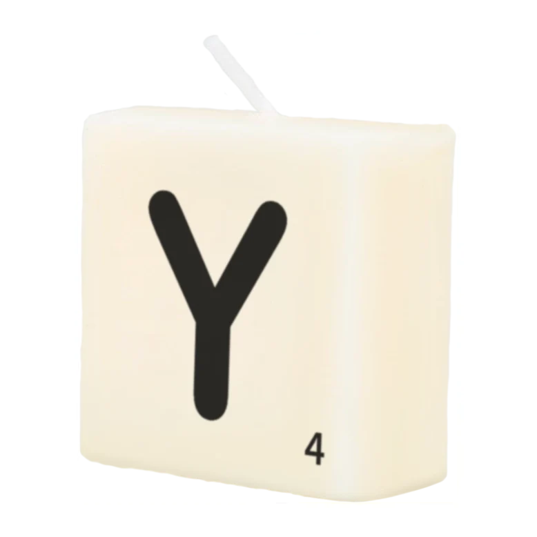 Letter Kaarsje - Y