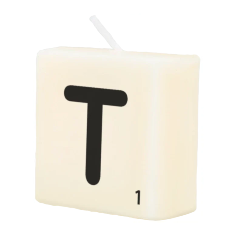 Letter Kaarsje - T