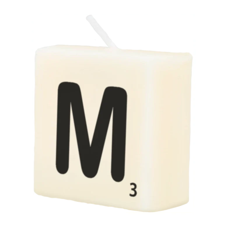 Letter Kaarsje - M