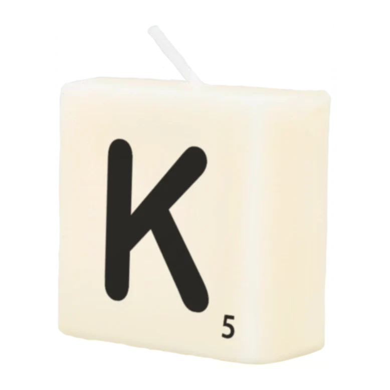 Letter Kaarsje - K