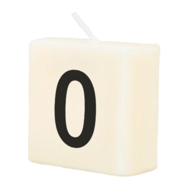 Cijfer Kaarsje - 0