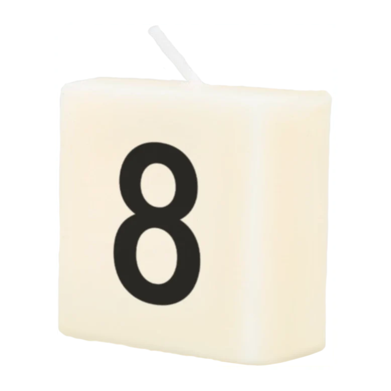 Cijfer Kaarsje - 8