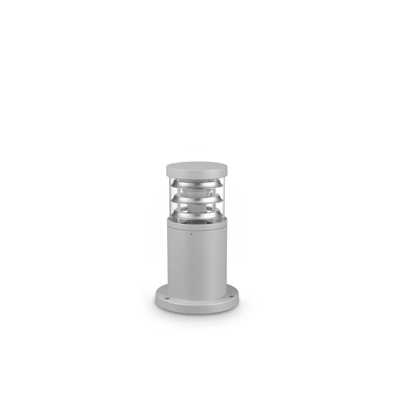 Ideal Lux TRONCO 25 cm buitenlamp met voetstuk, lichtgrijs, 1x E27, IP65