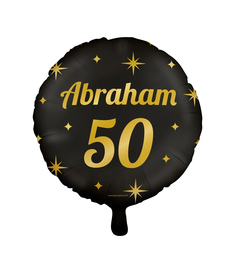 Folieballon classy Abraham 50