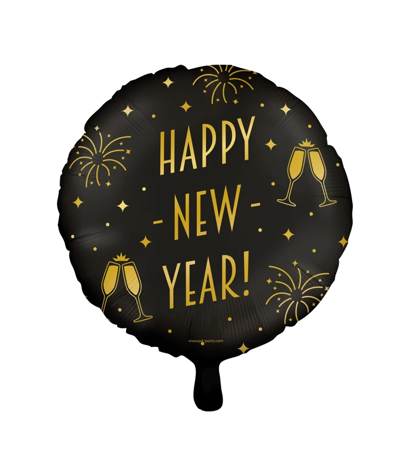 Folieballon classy Happy New Year