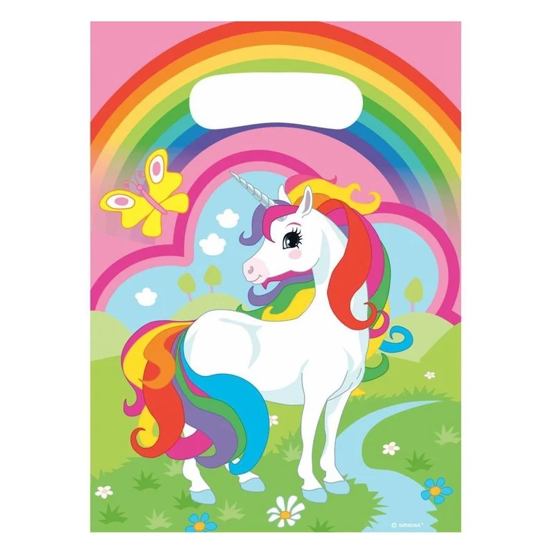 Unicorn Uitdeelzakjes 16x23cm 8st