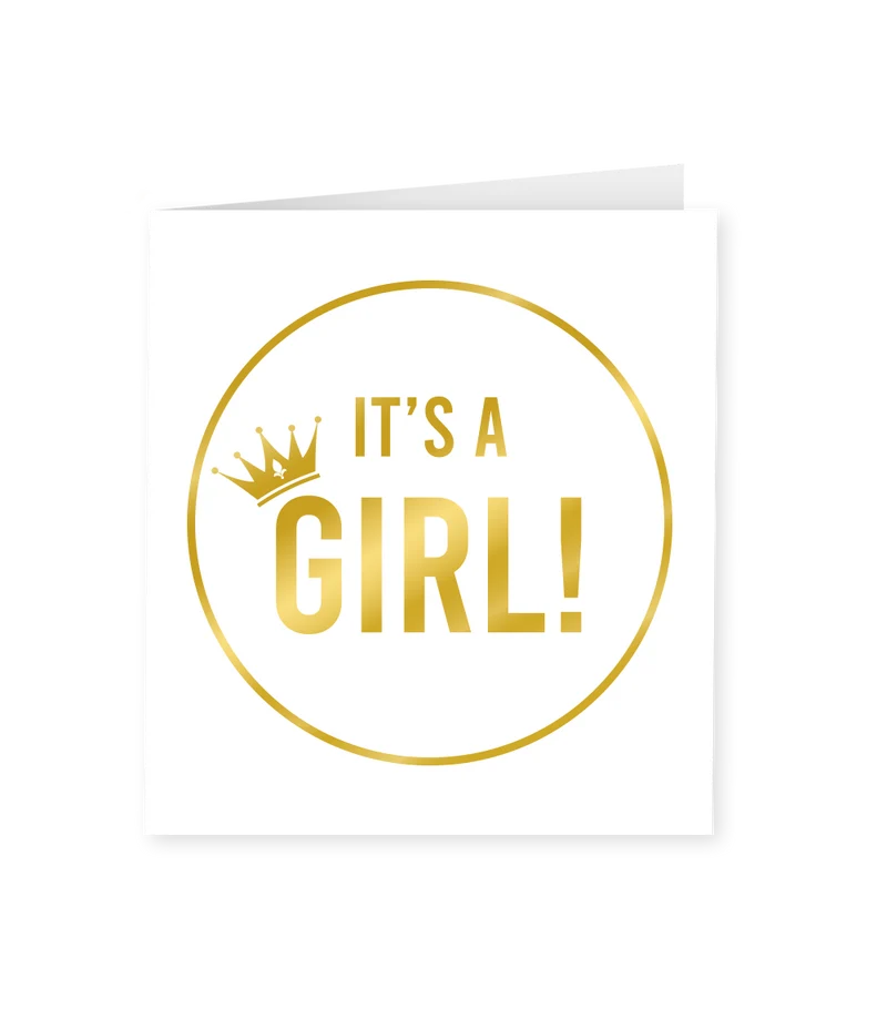 Wenskaart classy It's a girl