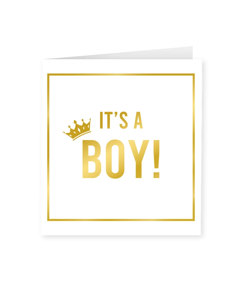 Wenskaart classy It's a boy