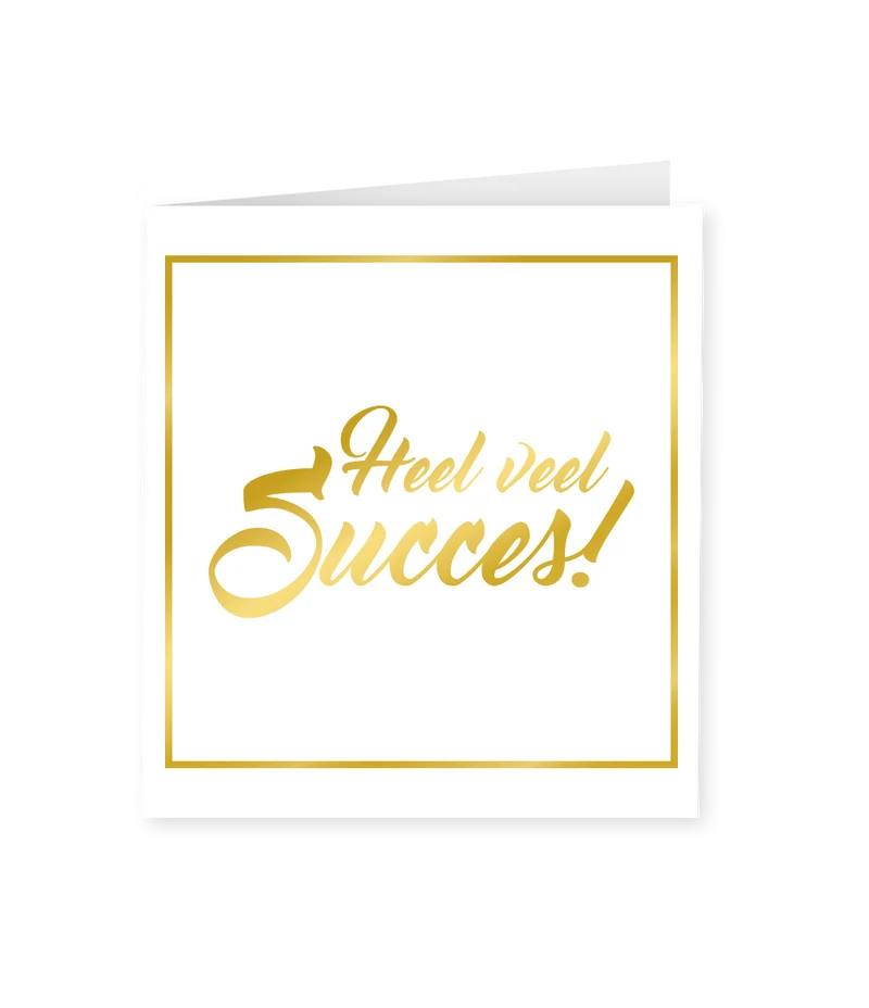 Wenskaart classy Succes