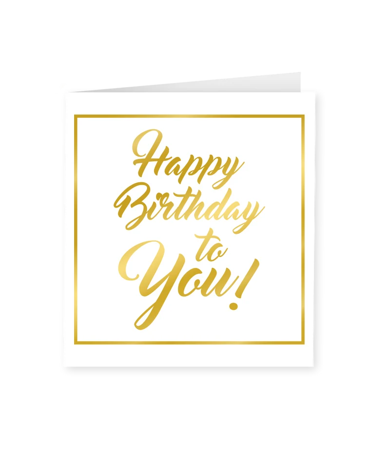 Wenskaart classy Happy birthday