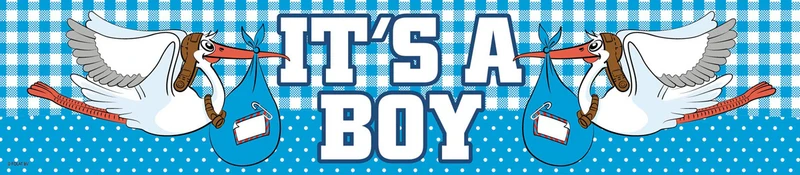 Foliebanner baby boy - girl
