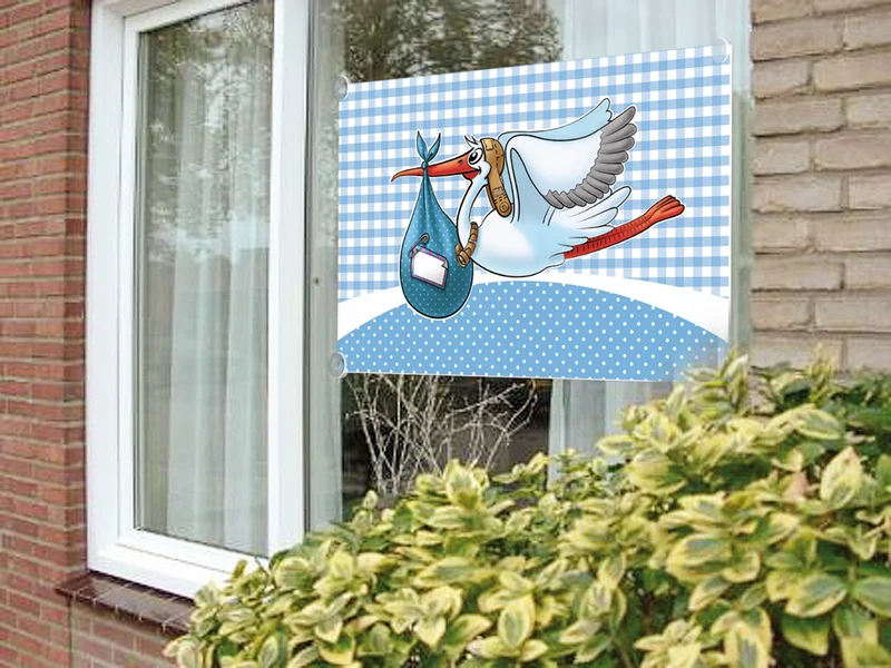 Raamvlag jongen - meisje 60x90cm