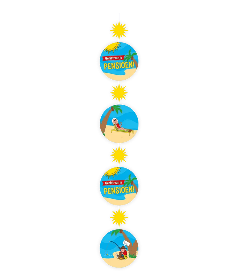 Hanging deco Pensioen cartoon