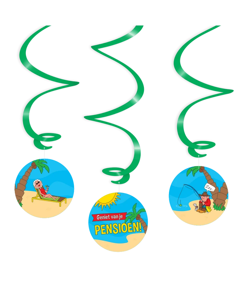 Swirl Pensioen cartoon 3st.