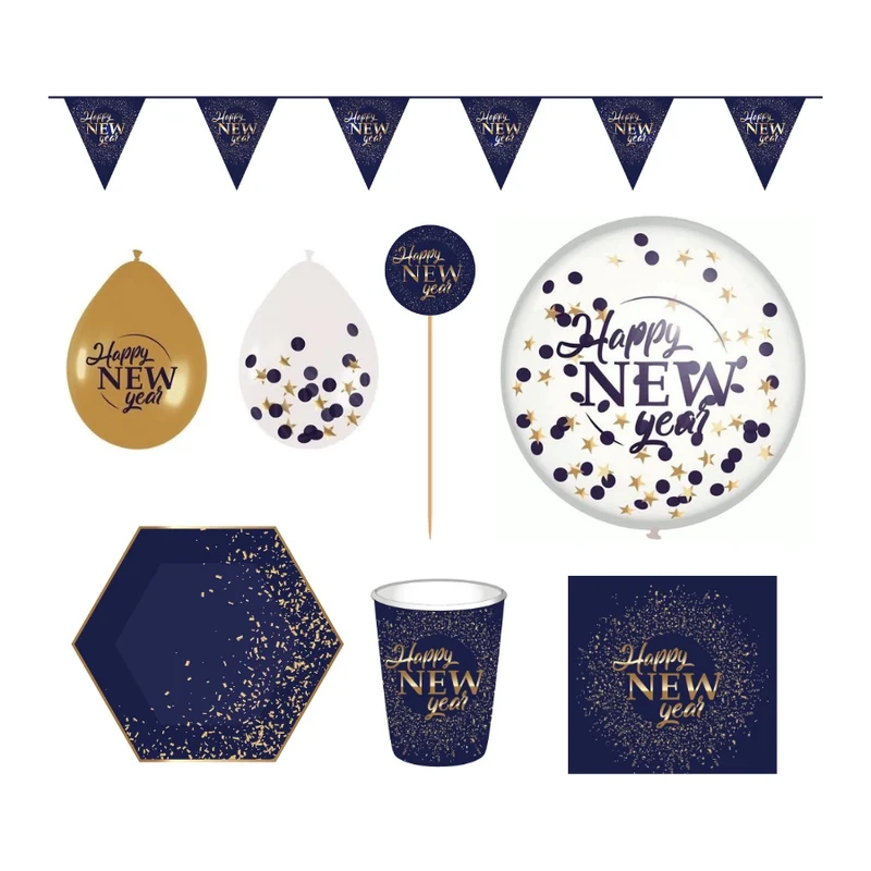 Happy New Year Party versiering pakket (6)