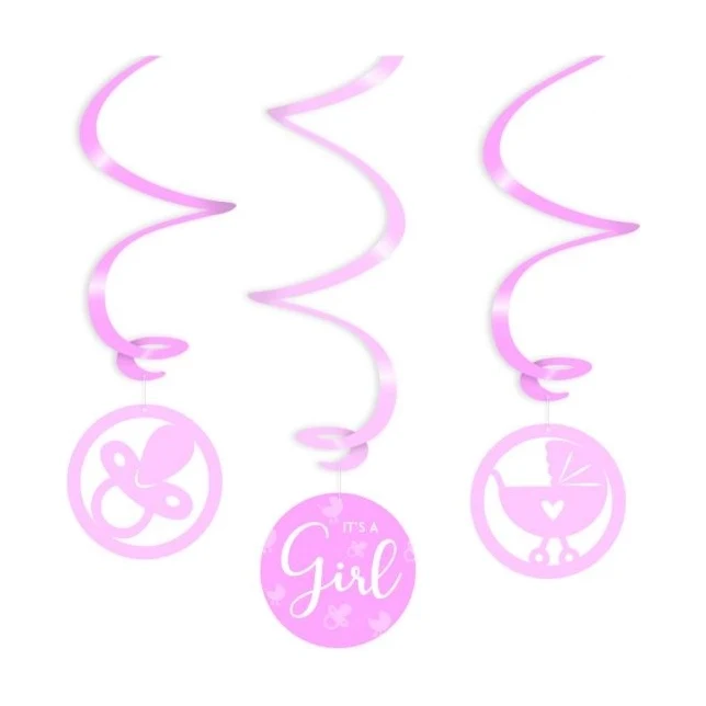 Swirl decoratie - It's a girl!
