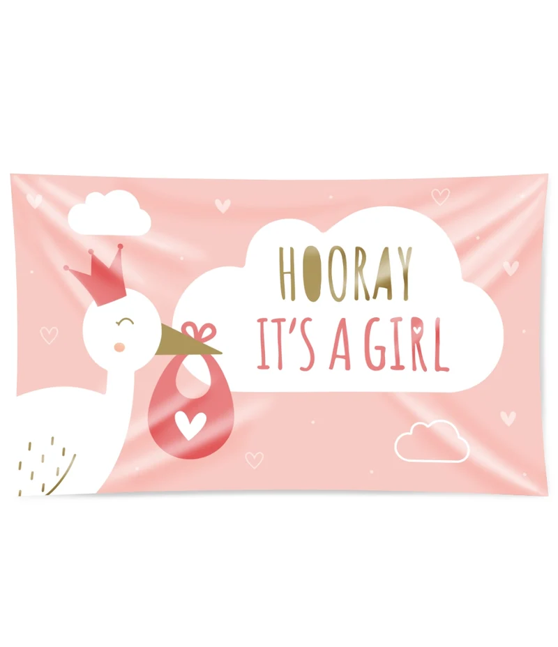 Gevelvlag XXL - Newborn baby girl