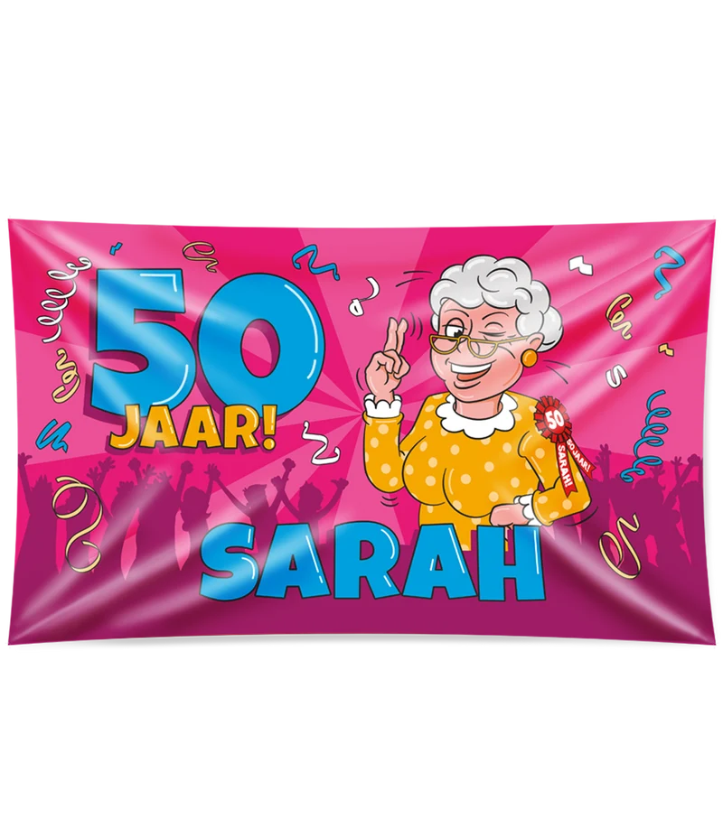 Gevelvlag XXL - Sarah cartoon