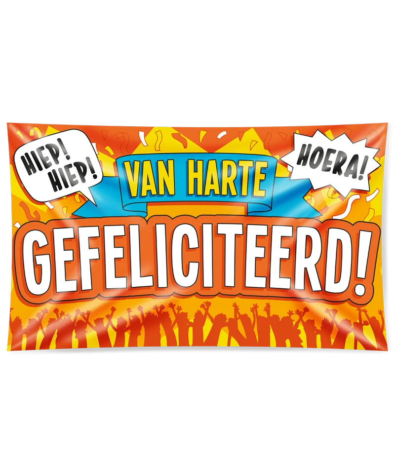 Gevelvlag XXL - Gefeliciteerd