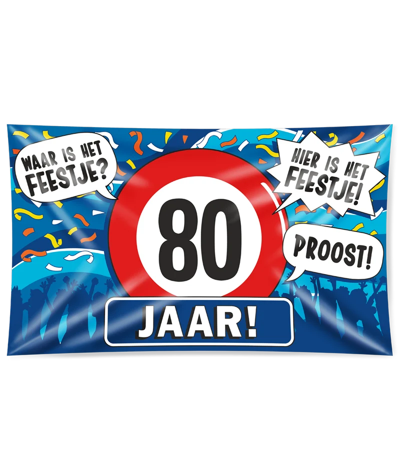 Gevelvlag XXL - 80 jaar
