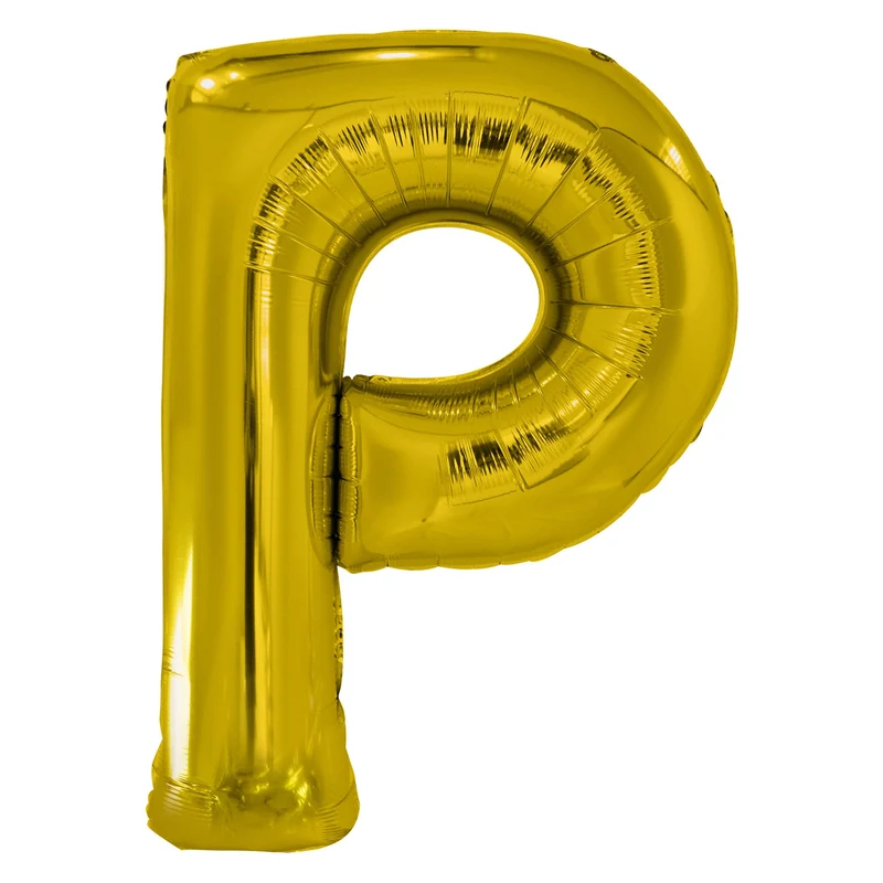 Letterballon P Goud XL 86cm
