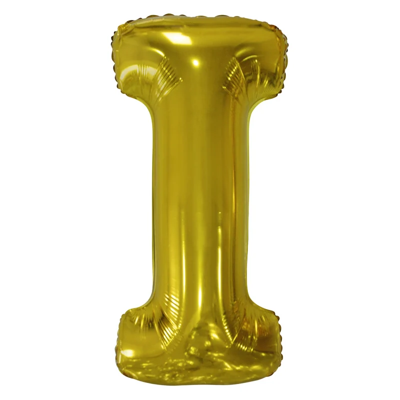 Letterballon I Goud XL 86cm
