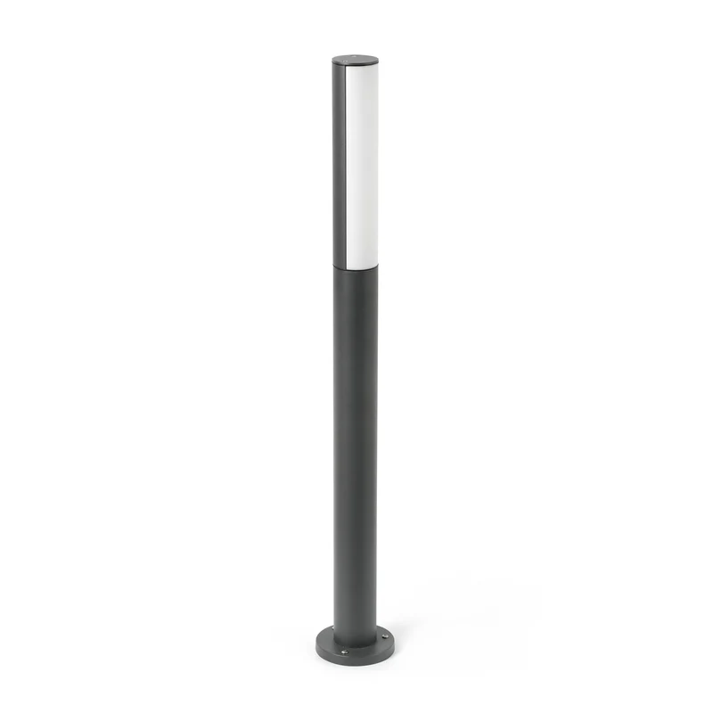 Faro Beret-2 - Hoge LED tuinpaal lichtgrijs IP54