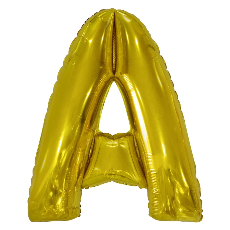 Letterballon A Goud XL 86cm