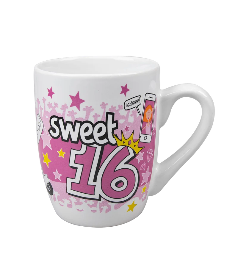 Cartoon mok - Sweet 16