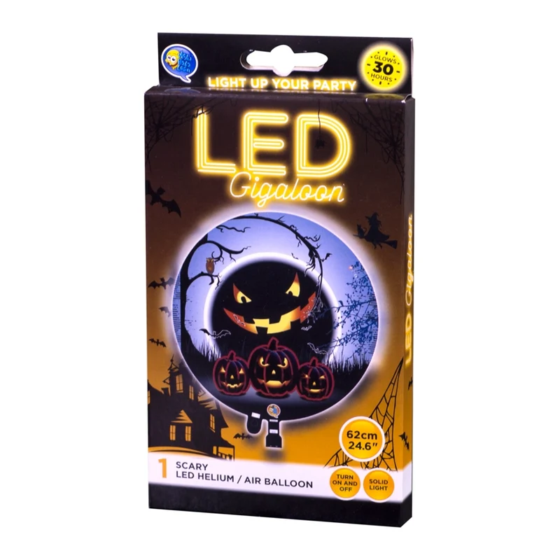 Giga LED Halloween ballon Scary Pumpkin 62cm