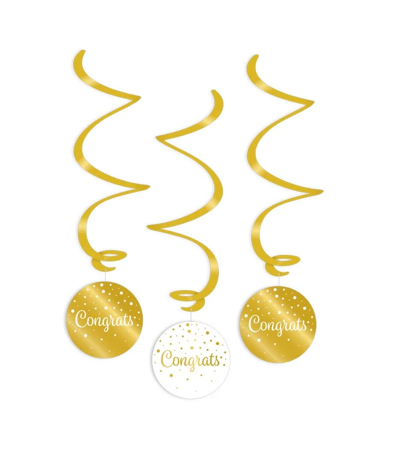 Swirl goud/wit - Congrats