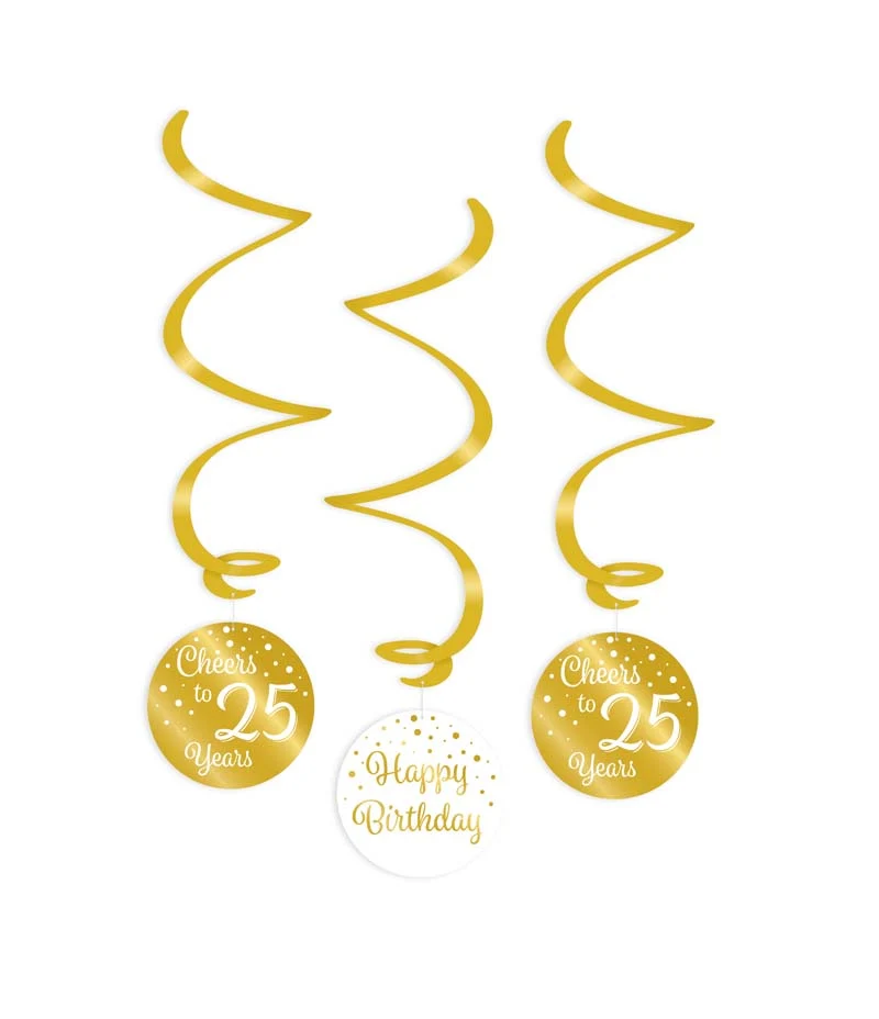 Swirl goud/wit - 25