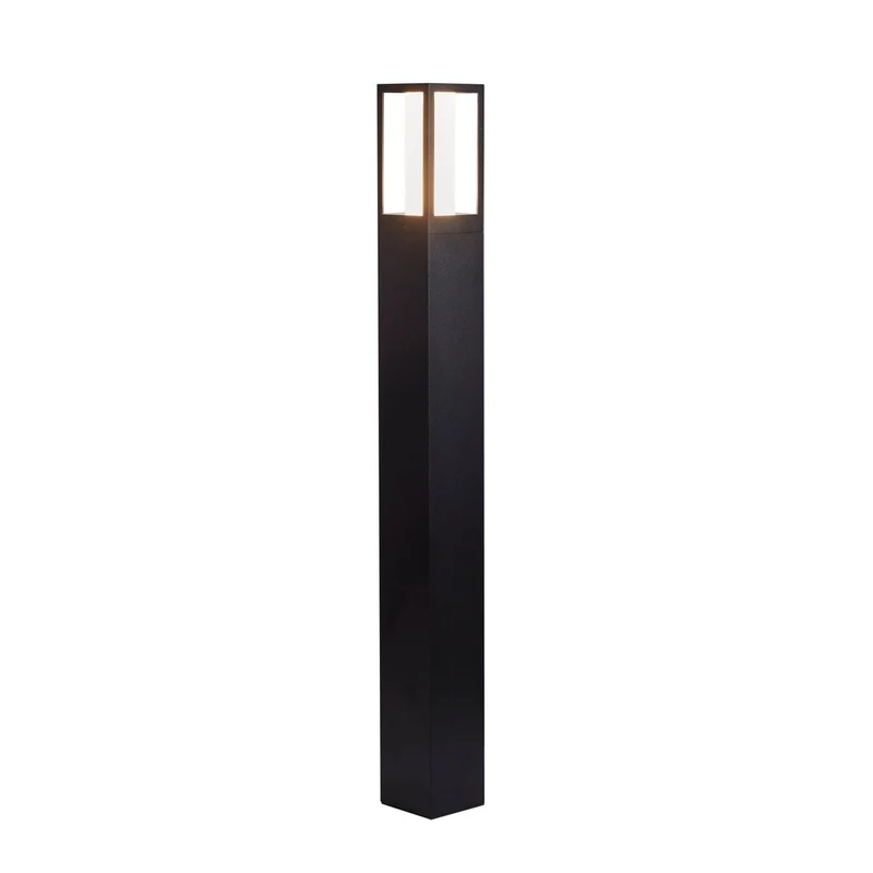 Searchlight Avenue Buitenpaal Zwart, Mat Wit Polycarbonaat
