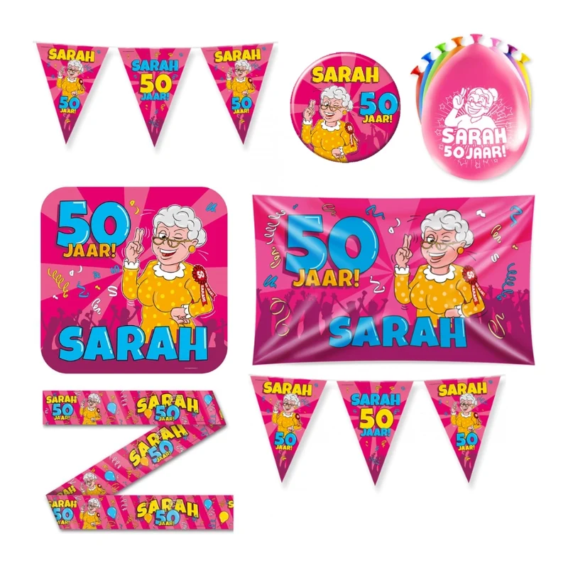 Sarah Cartoon Versiering pakket - L