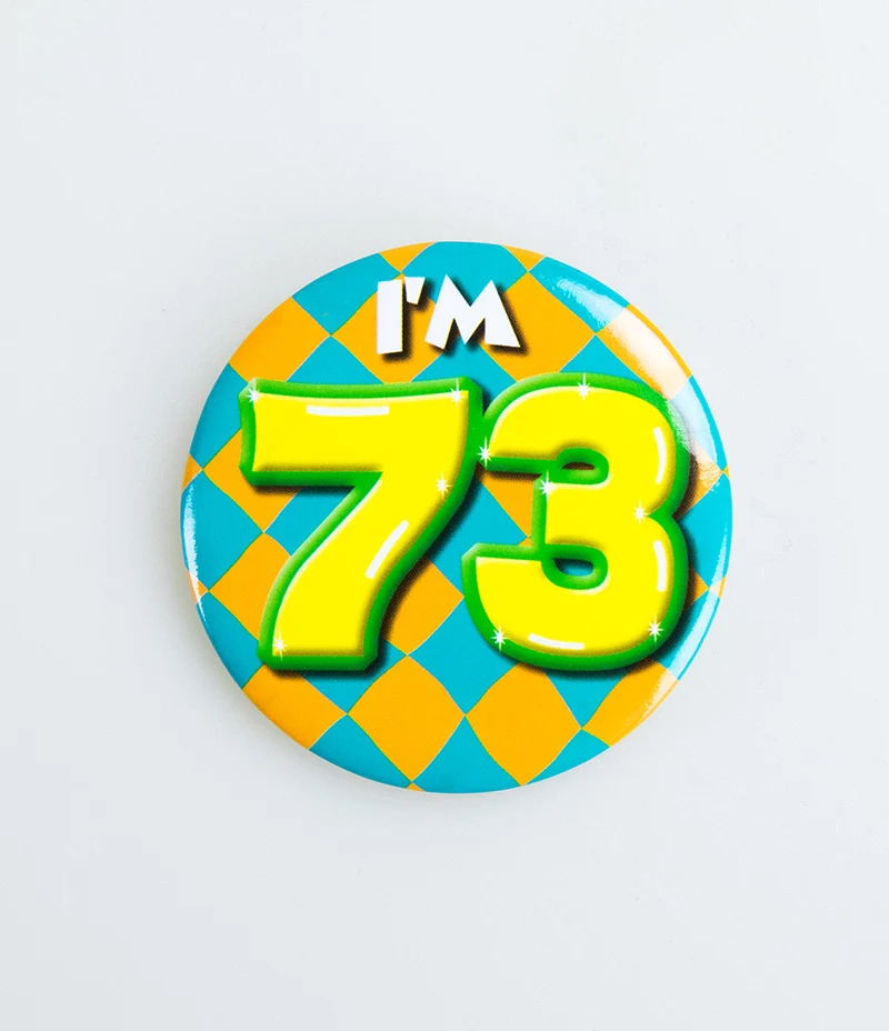 Button 73 jaar