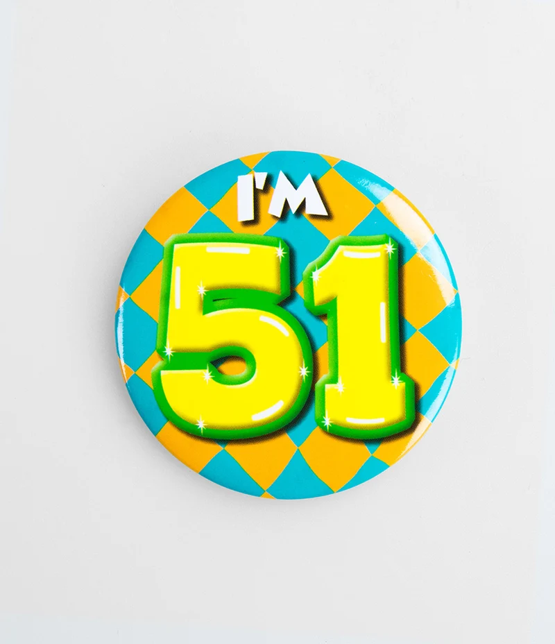 Button 51 jaar