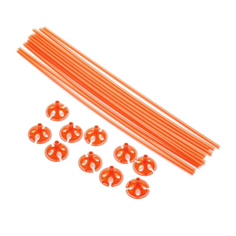 Ballonstokjes oranje 10st