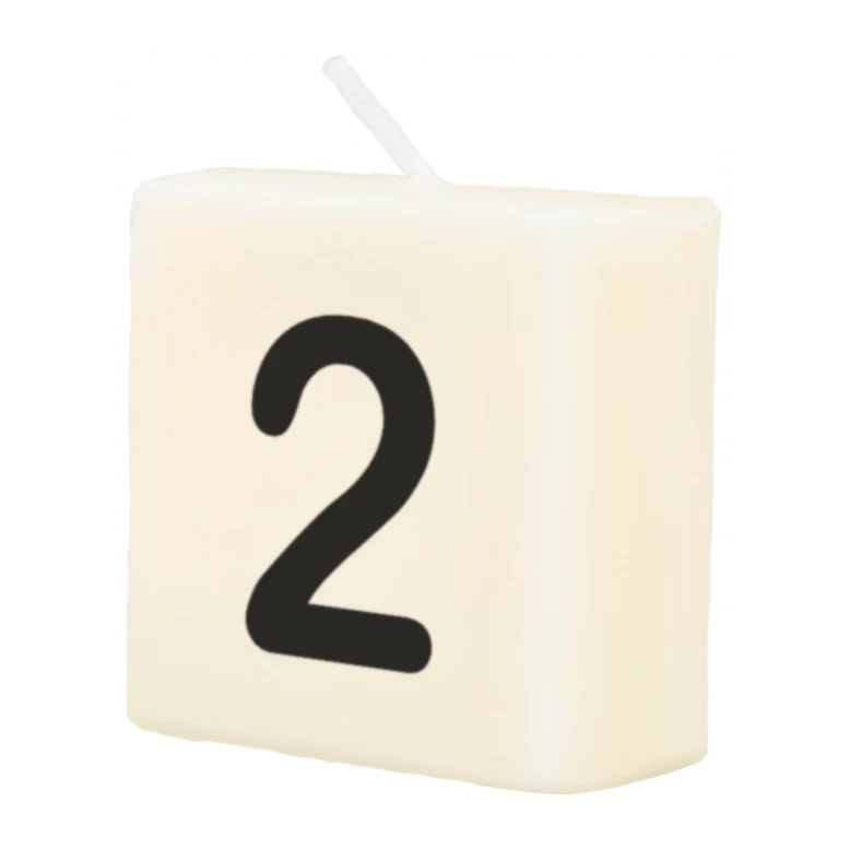Cijfer Kaarsje - 2